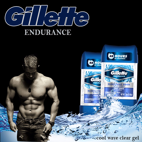 TT Thời Trang lankhumui Lăn khử mùi Gillette Endurance Cool Wave Clear Gel 107g 
